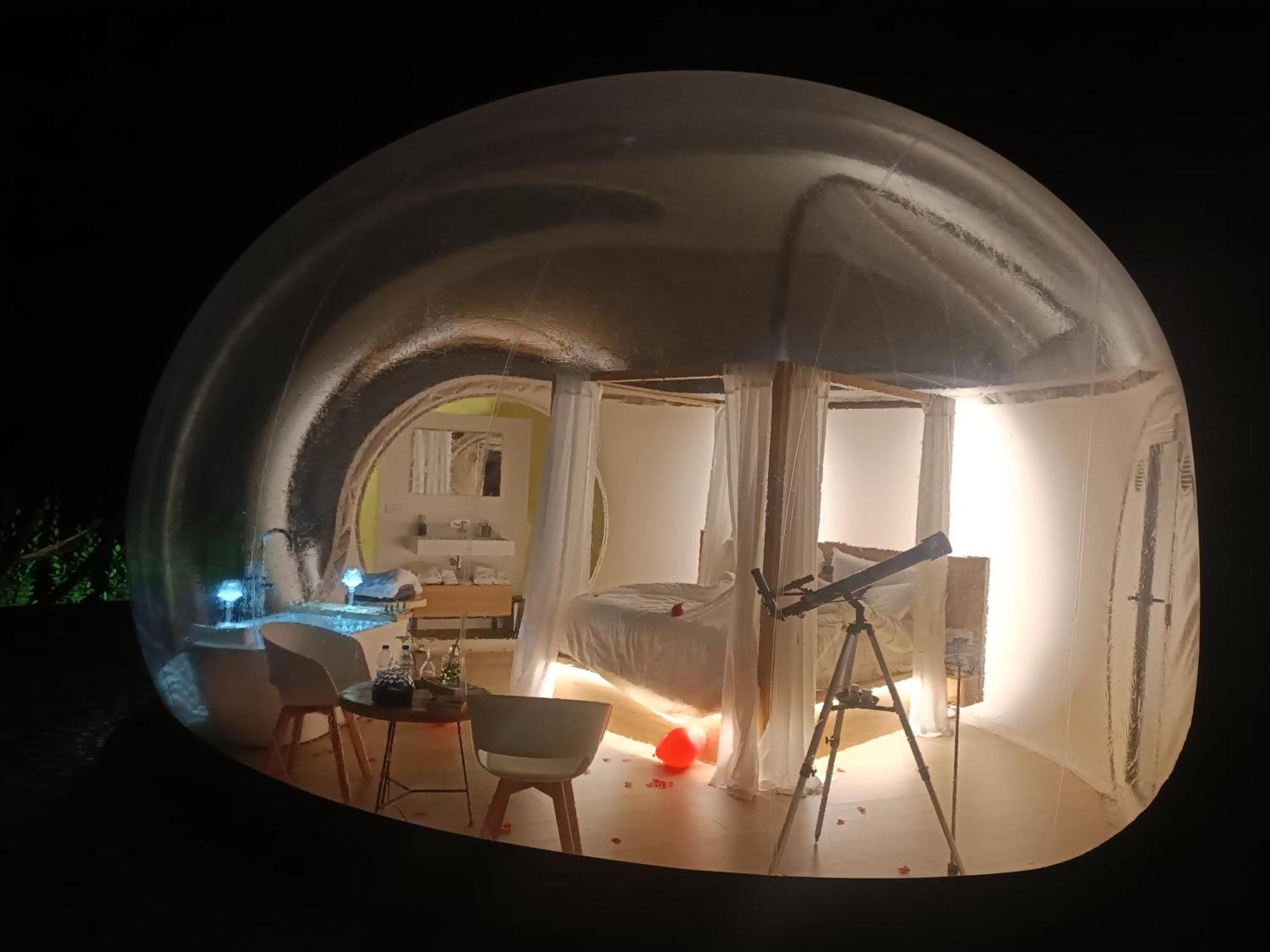 Bubble Room Puglia Villa Bautier Bubblenights Cerignola Exteriör bild